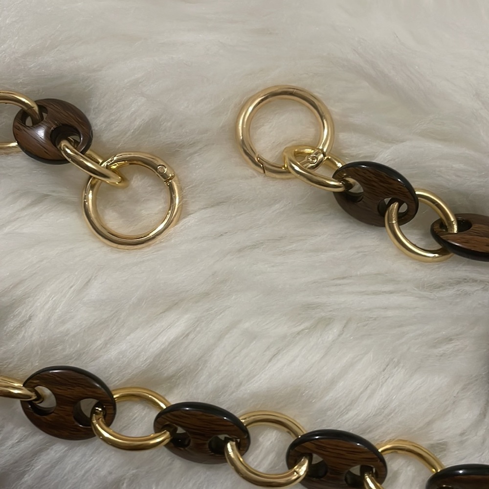New! Lovely wood and gold bag chain ❤️ - Picture 3 of 7